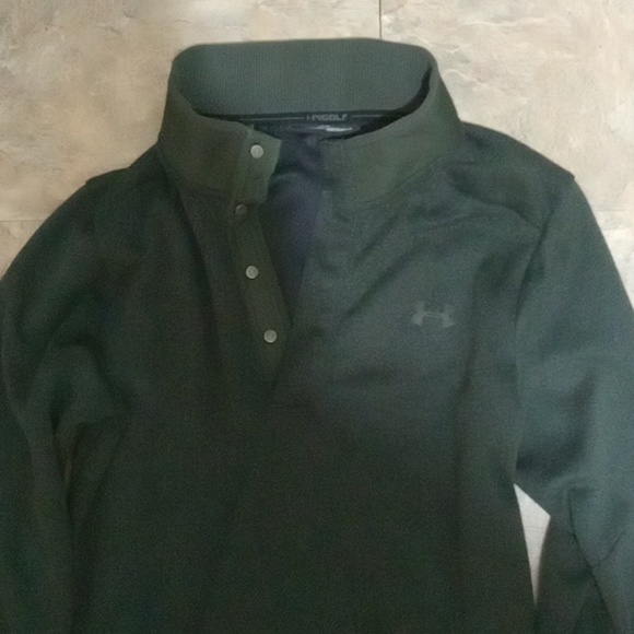 Under Armour Men's Forest Green Long Sleeve Shirt - Picture 4 of 13